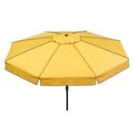 Parasol carré Amalfi Aluminium / Polyester - Anthracite / Jaune 300cm