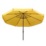 Parasol Amalfi aluminium/polyester - antracietkleurig/geel - diameter: 350cm