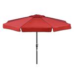 Parasol carré Amalfi Aluminium / Polyester - Anthracite / Terracotta 300cm