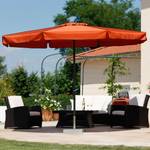 Parasol Amalfi aluminium/polyester - antracietkleurig/terracottakleurig - diameter: 300cm