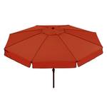 Marktschirm Amalfi Aluminium/Polyester - Anthrazit/Terracotta - Durchmesser: 350 cm