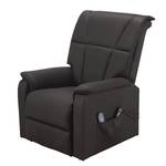 Relaxfauteuil Cubillo microvezel - zwart