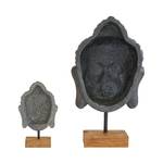 Sculptuur Sleeping Buddha II Grijs - Steen - 25 x 35 x 10 cm