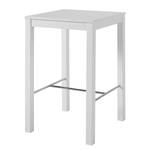 Table de bar Hartley Bois massif - Blanc - 70 x 70 cm