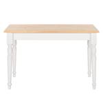 Massieve eettafel Edgware massief grenenhout - Honingkleurig/wit - 120x80cm