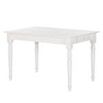 Table Edgware Pin massif - Pin blanc - 120 x 80 cm