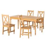 Sedia tavolo da pranzo Edgware I Set 2 - in legno massello - Pino naturale Opaco - Senza braccioli