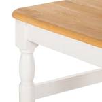 Sedia tavolo da pranzo Edgware II Set 2 - In legno massello - Miele / Bianco - Senza braccioli