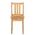 Chaises Edgware II (lot de 2) Pin massif - Pin ciré - Sans accoudoirs