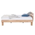 Massief houten bed AresWOOD Wit geolied eikenhout - 180 x 200cm - Met hoofdeinde