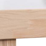 Letto in legno massello AresWOOD Quercia oliata bianca - 140 x 200cm - Con testiera