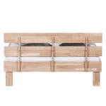 Massief houten bed AresWOOD Wit geolied eikenhout - 140 x 190cm - Met hoofdeinde