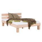 Massief houten bed AresWOOD Wit geolied kernbeukenhout - 120 x 200cm - Met hoofdeinde