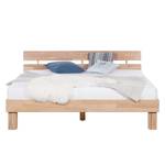 Massief houten bed AresWOOD Wit geolied eikenhout - 160 x 200cm - Met hoofdeinde