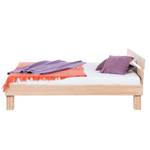 Massief houten bed AresWOOD Wit geolied kernbeukenhout - 200 x 200cm - Met hoofdeinde