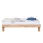 Massief houten bed AresWOOD Wit geolied eikenhout - 200 x 200cm - Zonder hoofdeinde