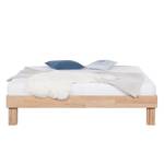 Massief houten bed AresWOOD Wit geolied eikenhout - 200 x 200cm - Zonder hoofdeinde
