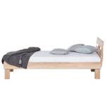 Massief houten bed AresWOOD Wit geolied eikenhout - 100 x 200cm - Met hoofdeinde