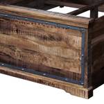 Lit en bois massif Hunter Manguier massif - Manguier / Gris bleu - 180 x 200 cm - 180 x 200cm