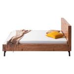 Massief houten bed Swindon massief mangohout - mangohout/antracietkleurig