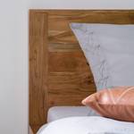 Massief houten bed Swindon massief mangohout - mangohout/antracietkleurig