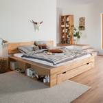 Massief houten bed TemukaWOOD 180x200cm - eikenhout - Eik - 140 x 200cm