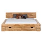 Massief houten bed TemukaWOOD 180x200cm - eikenhout - Eik - 180 x 200cm