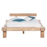 Massief houten bed Viktoria Wit geolied eikenhout - 140 x 200cm