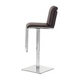 Tabouret de bar Maura Imitation cuir - Marron