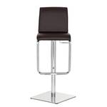 Tabouret de bar Maura Imitation cuir - Marron