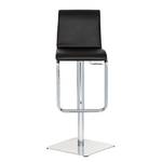 Tabouret de bar Maura Imitation cuir - Noir