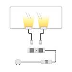 LED-Glaskantenbeleuchtung Ledigos 2er Set