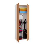 Kast Vandol Beukenhouten look/wit