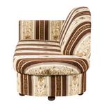 Longchair Henry geweven stof - Beige/bruin - Armleuning vooraanzicht links