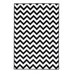 Tapis Michael Michalsky Greenwich Fibres synthétiques - Noir / Blanc - 133 x 190 cm