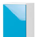 Armoire midi a-qua Turquoise brillant / Blanc - Largeur : 35 cm