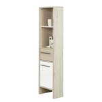 Kleine kast Quickset 350 lichte pijnboomhouten look/wit - Breedte: 33 cm