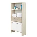 Kleine kast Quickset 350 lichte pijnboomhouten look/wit - Breedte: 62 cm