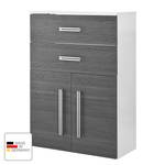 Midischrank Lugano II Weiß/Pinie-Anthrazit Dekor - 70 cm