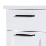 Armoire midi Visano Imitation pin blanc