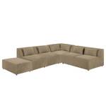 Modul-Ecksofa Pilmore II Microvelours Sandgrau