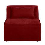 Canapé d'angle modulable Pilmore II Microvelours - Rouge bourgogne