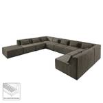 Modul-Wohnlandschaft Pilmore Microvelours - Taupe