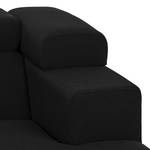 Modular Ecksofa Hillier Webstoff Armlehne davorstehend rechts - Schwarz