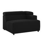 Modular Ecksofa Hillier Webstoff Armlehne davorstehend rechts - Schwarz