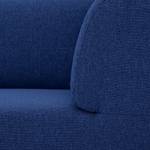 Chaise longue Seed geweven stof - Stof Ramira: Blauw - Armleuning vooraanzicht links