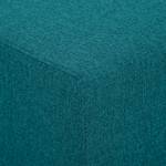 Chaise longue Seed geweven stof - Stof Ramira: Turquoise - Armleuning vooraanzicht links