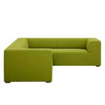 Ecksofa Seed I Webstoff Stoff Ramira: Limette - Armlehne davorstehend rechts