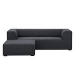 Ecksofa Seed III Webstoff Longchair davorstehend links - Webstoff Milan: Anthrazit