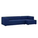 Ecksofa Seed IV Webstoff Stoff Ramira: Blau - Longchair davorstehend rechts